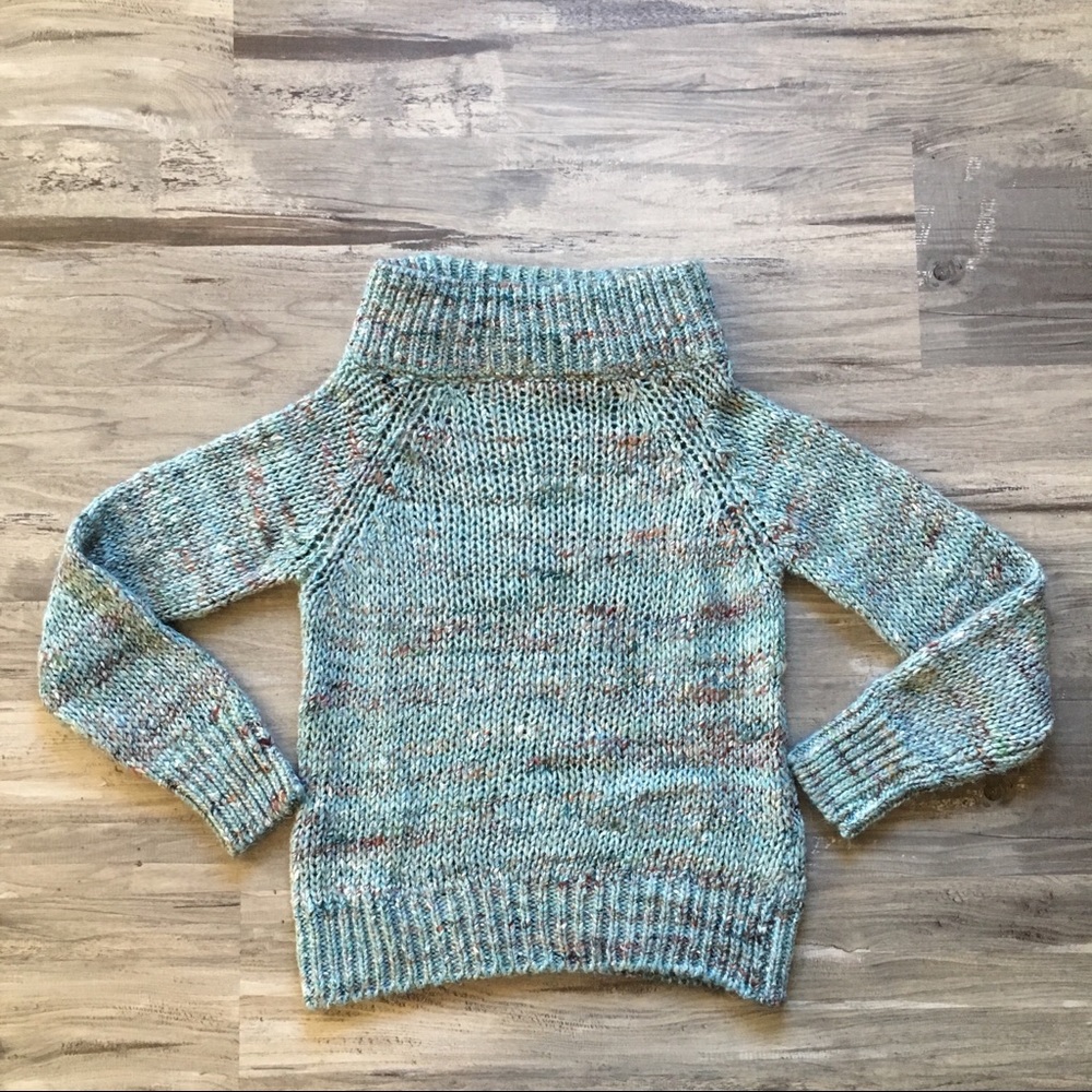 Moth Anthro Cowl Neck Chunky Knit Sweater